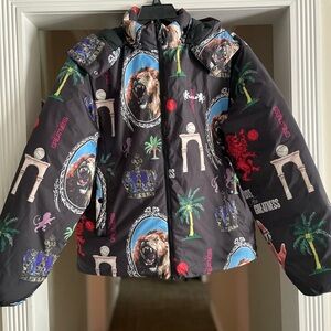 Nike LeBron Men's Therma-FIT Graphic Print Puffer Jacket-Men's Size M-NWOT